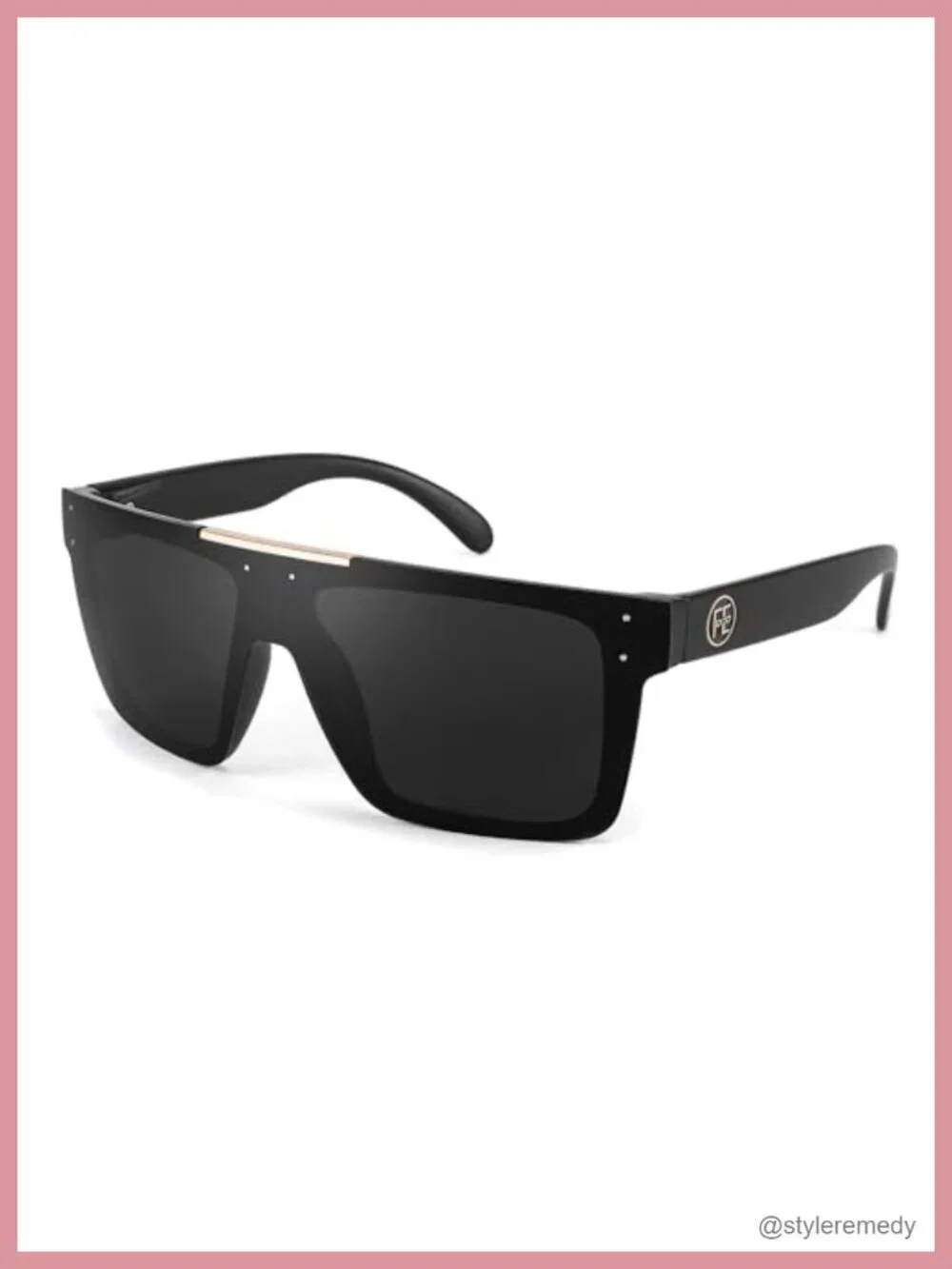 Polarized Square Flat Top Shield Sunglasses for Driving Fishing Sports